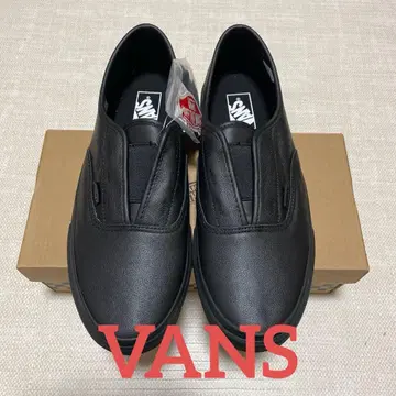 [새상품] 28.5cm 반스 AUTHENTIC leather 블랙