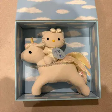 [ 산리오 ] 25주년 헬로키티 봉제 인형 유니콘 ver.