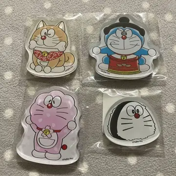 4개 세트 100% 도라에몽 & 프렌즈전 아크릴 마그넷