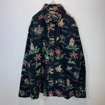 SUN SURF 선서프 긴팔 하와이안 셔츠 SS25964 사이즈 L