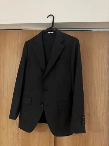 정장 셀렉트 남성용 수트 차콜 그레이 사이드 벤트 상하의 세트