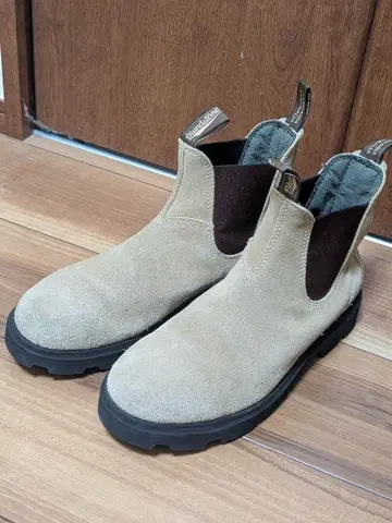 Blundstone 사이드 고어 부츠 베이지 26cm 단종 비브람 밑창