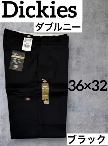 Dickies 더블니 36 x 32 블랙 디키즈