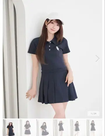 로제 뮤즈 폴로 원피스