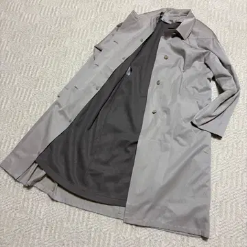 양품 SANYO 그레이 스텐카라 코트 M 사이즈 세 개 버튼