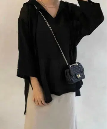 DouDou 멕시칸 후드티 블랙