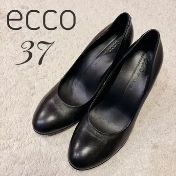 ecco 에코 힐 펌프스 블랙 37 천연 가죽