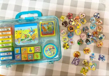 헤이세이 레트로 포켓몬 스탬프 세트 오하지키 씰 믹스 씰 37개