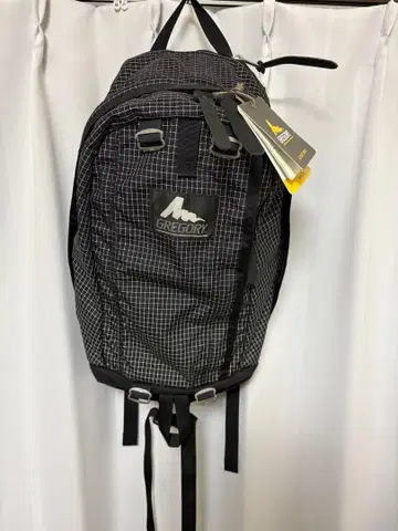 그레고리 백팩 블랙 체크 새상품 구형 택