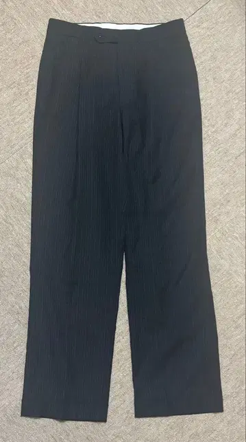 US 빈티지 멕시코제 원턱 핀스트라이프 울 슬랙스