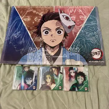 귀멸의 칼날 ufotableCafe 우로코다키 일문 런치 매트 & 코스터