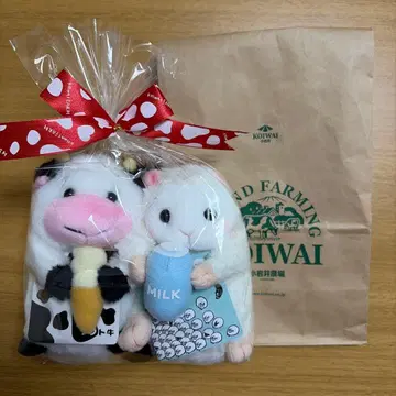 코이와이 농장 소프트 소 밀키 양 봉제 인형 미개봉