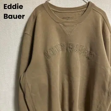 Eddie Bauer 에디바우어 앞 V 맨투맨 자수 로고
