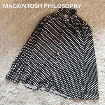 매킨토시 철학 긴팔 도트 무늬 셔츠 L