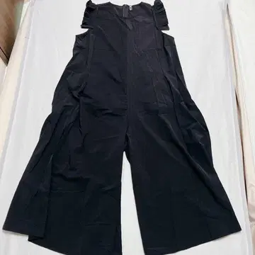 Aemme 에메 올인원 M 블랙 와이드 팬츠 프릴 팬츠 드레스