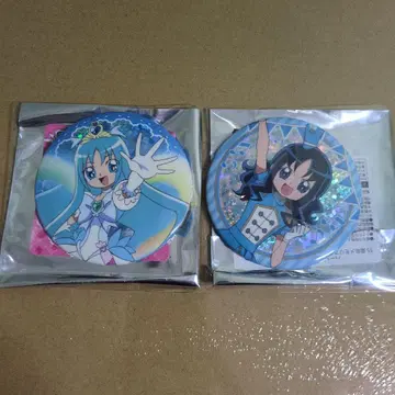 하트캐치 프리큐어 블루라 캔뱃지 큐어 마린 에리카 2점