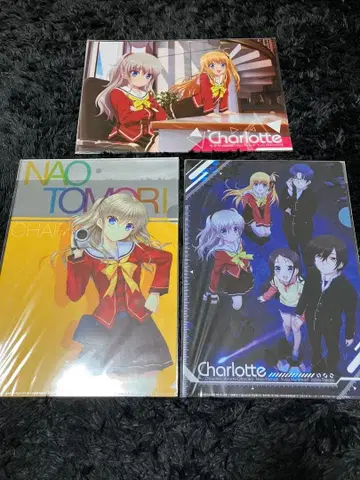 Charlotte 샬롯 토모리 나오 클리어 파일 3장 세트