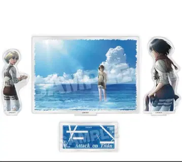 진격의 거인 디오라마 아크릴 스탠드 엘렌 아르민 미카사