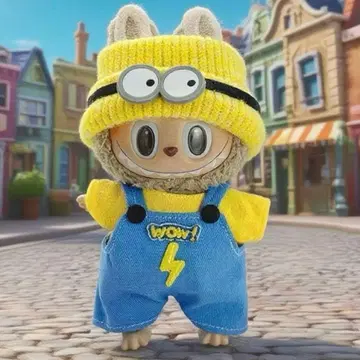 새상품 미사용품 labubu 러브러브 17cm 인형 옷 3종 세트