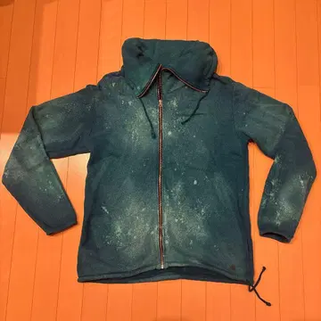 청록색 후드티 풀 집업 y2k