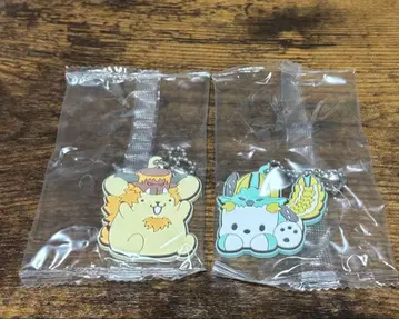 몬헌 x 산리오 폼폼푸딩 포차코 아크링 키링 2점 새상품