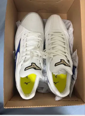 Mizuno 스파이크 슈즈 화이트/블루