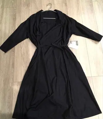 BEAMS 빔즈 marmari 원피스 네이비 허리 마크