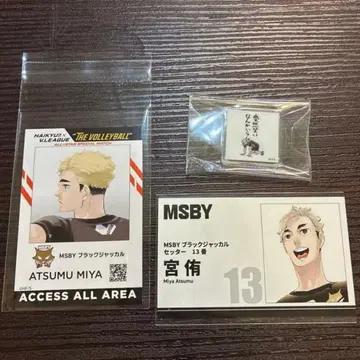 하이큐 미야 아츠무 V 리그 ID 카드 명함 크로니클 아크릴 스탠드