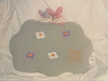 디즈니 밤비 톤스케 플라워 쿠션 매트