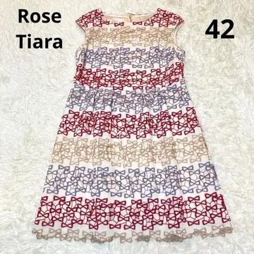 새상품급 로즈 티아라 케미컬 레이스 원피스 42 빅 사이즈 드레스