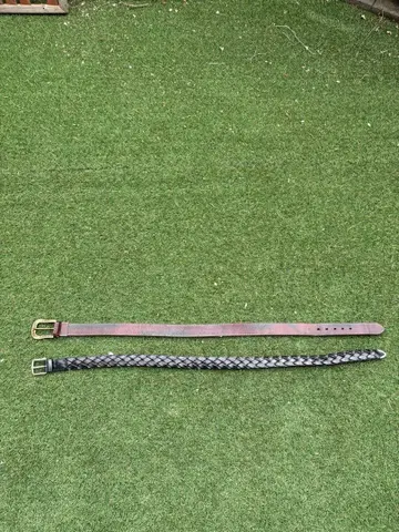 빈티지 가죽 벨트 2개