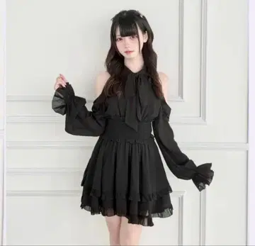 bunnylis 원피스 미니 블랙