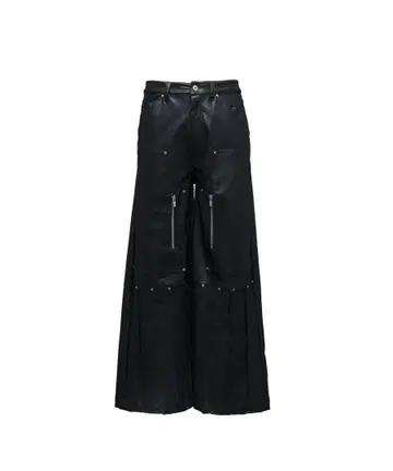 [젠 루이] 더블 니 레더 팬츠