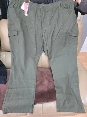 빅 사이즈 남성용 DANIEL DODD 셔링 카고 팬츠