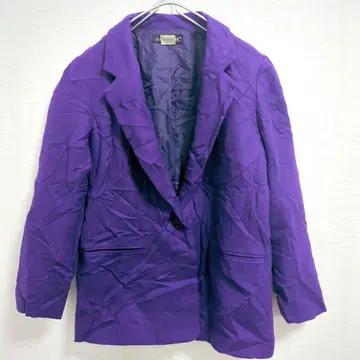 빈티지 레어 울 100 자켓 10 보라색 멕시코제 프레피