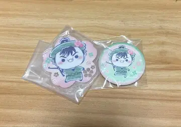 닌타마 벚꽃모찌피코 식만류삼랑 아크릴 스탠드 캔뱃지