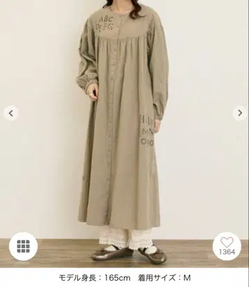 사만사 모스2 [마카베 앨리스 x 사만사 모스2] 자수 원피스