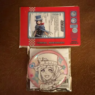 역전재판 중국 한정판 성도류 미누키 카페 혜택 캔뱃지 클리어 카드