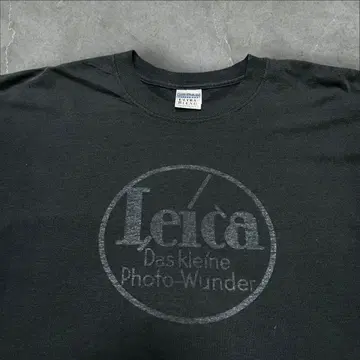 레어 카메라 라이카 Leica 메시지 t셔츠 XL 블랙 페이드
