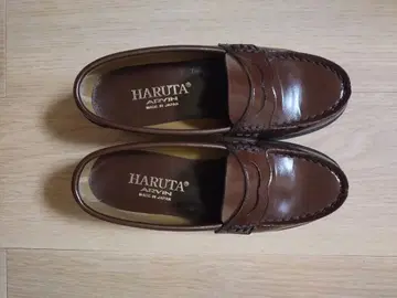HARUTA 브라운 로퍼 일본제