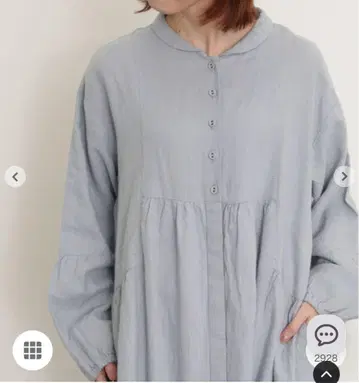 사만사 모스모스 숄카라 원피스 색스 블루