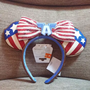 홍콩 디즈니랜드 캡틴 아메리카 머리띠