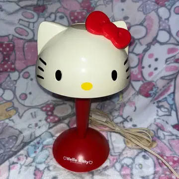 헬로키티 데스크 램프 아이보리/빨간색