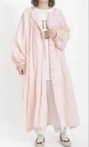 핑크 아스델 가공 핀턱 원피스 사만사 모스모스