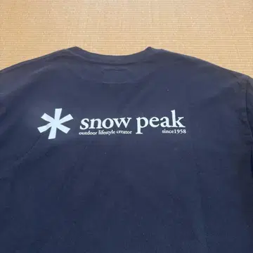 Snow Peak x JS relume 별주 롱 T