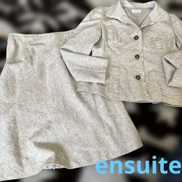 [ensuite] 오프화이트 트위드 수트/4