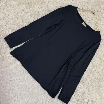 Sybilla 니트 차콜 M 심플 돌려입기 내추럴