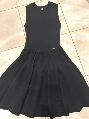 FOXEY 니트 원피스 블랙 38