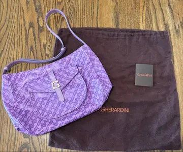 GHERARDINI 퍼플 숄더백 수납 가방 포함