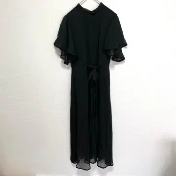 SHEIN 시어 슬리브 리본 원피스 블랙 S 사이즈